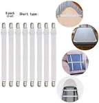 Adjustable Bed Sheet Straps Suspenders Elastic Fasteners Grippers Garte.... Fixed Price $14.95.