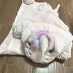 Pink Unicorn Animal Print Kids Plush Sleeping Bag Zip Closure Machine Washable. Fixed Price $24.00.