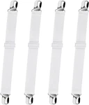 Bed Sheet Straps, Adjustable Elastic Fitted Corner Holders To Stay. Fixed Price $16.99.