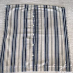 Chaps Beaumont Blue Tan Cream Striped (2) Button Up Euro Pillow Shams Read Flaw. Fixed Price $10.99.