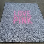 Pink Victoria Secret Full/queen Cheetah Leopard Quilt Love 100% Cotton. Fixed Price $114.99.