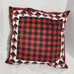Nwt 18" Buffalo Plaid Pillow By Virah Bella Perfect For The Holiday Season Look!. Fixed Price $12.50.