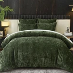 Ivellow Crushed Velvet Comforter Set Green King,. Fixed Price $102.29.