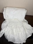 Greenrow Linen Ruffle Crochet Bedskirt - White Queen. Fixed Price $99.00.