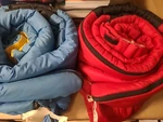 Vtg Dupont Hollofil 808 Sleeping Bag Set 2 Red Blue Retro 70S 80S Camping.... Fixed Price $95.00.