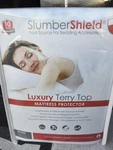New Slumbershield Luxe Soft Terry Cloth Top Mattress Fluid Proof Protector Queen. Fixed Price $49.99.