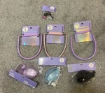 Claire Stanley Tumbler Water Bottle Holder Strap Set Of 7. Fixed Price $49.00.