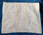 Laura Ashley Quilted Standard Pillow Sham Vintage Floral Striped Blue Yellow. Fixed Price $18.00.