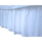 Beautiful White Waverly Garden Room King 78 X 80 Bed Skirt Dust Ruffle Lace. Fixed Price $30.00.