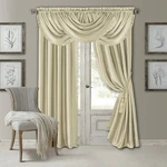 Elrene Home Fashions Versailles 95-INCH Rod Pocket Window Curtain Panel Ivory. Fixed Price $23.70.