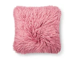 Xhilaration Mauve Mongolian Faux Fur Throw Pillow (18"X18") - New Girls. Fixed Price $39.99.