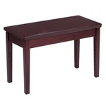 Solid Wood Pu Leather Padded Piano Bench Keyboard Seat-coffee Color: Brown. Fixed Price $171.59.