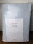 Garnet Hill King Linen Duvet Cover Oxford Light Blue New 44357. Fixed Price $159.99.