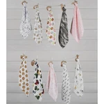 Mud Pie E1 Baby Wood Teether & 9.5"X4.25" Muslin Cuddler Blanket - Choose Design. Fixed Price $15.19.