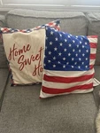 American Flag Pillows Home Sweet Light Up Throw. Fixed Price $20.00.