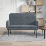 Bench Dark Gray 42.5"X31.1"X31.1" Velvet. Fixed Price $168.89.