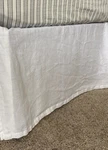 Rh-restoration Hardware Linen Full Bed Skirt White 14 Drop Beautiful!. Fixed Price $50.00.