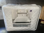 New 3 Pc White Ava Diamond Lush Oversized Cotton Quilt King. Fixed Price $60.00.