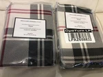 Williams Sonoma Two (2) Highland Printed Flannel Standard Shams Nwt! Plaid Black. Fixed Price $69.00.