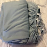 Bella Coterie Luxury Flat & Fitted Sheets King 400 Thread Count Sea Glass Solid. Fixed Price $35.00.