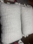 (2) Better Homes & Garden Boucie Oblong Pillows W/frindge 14 X24 White Throw. Fixed Price $23.20.