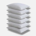 Levinsohn Textile Co. White 6-PACK 100% Cotton Pillow Protectors, Queen' Size. Fixed Price $27.00.