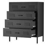 Cofar Black Metal 4 Dresser,bedroom Dressers With Drawers For. Fixed Price $199.99.