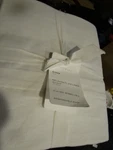 Pottery Barn Belgian Linen Queen White 18" New Tag. Fixed Price $100.80.