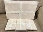 New Pottery Barn Melange Handcrafted Cotton King/cal Quilt, Shams Rosewater. Fixed Price $369.95.