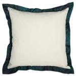2 Vue Varadero Euro Pillow Shams Beige Teal Flange 100% Cotton Zippered Closure. Fixed Price $59.95.
