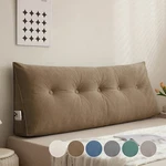 Triangle Headboard Pillow Soft Chenille Bed Wedge Lumbar Support Reading Cushion. Fixed Price $35.14.