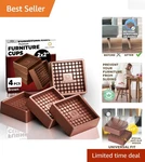 Durable 2X2 Non-skid Furniture Pads 4 Pcs Underlay For Secure Floor Protection. Fixed Price $9.98.