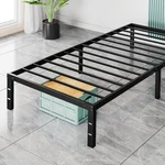 Twin Bed - Heavy Duty Metal Platform Frames Size With Storage Spa. Fixed Price $101.99.
