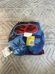 Jurassic Park Travel Set, 50" X 40" Throw, Eye Mask, Neck Pillow, 3 Piece. Fixed Price $30.00.