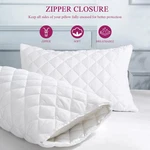 Waterproof Pillow Covers Zippered 6 Pack Standard Queen King Protectors. Fixed Price $20.99.