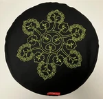 Peace Yoga Meditation Cushion Pillow Zafu, Buckwheat, Black, Tree Design. Fixed Price $26.00.