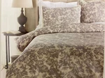 New Surya Clara Gray Floral King Ca Linen Cotton Duvet Shams Set 3PC. Fixed Price $89.00.