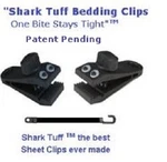 "shark Tuff Sheet Clips 2 Per Pack "one Bite Stays Tight". Fixed Price $12.00.