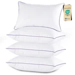 Sleep Better Every Night - Set Of 4 Hotel Quality Pillows Washable. Fixed Price $51.99.