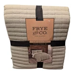 Frye & Co. 2 Piece Quilt Set Twin Blanket Jade Green Channel Stitched New. Fixed Price $47.34.