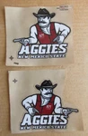 New Mexico State Aggies Ncaa College Football Authentic Helmet Decals Set Of 2. Fixed Price $49.99.