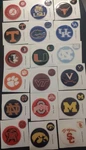 Official Ncaa Multi-school Indoor Circle Raised Decal Set Licensed College Teams. Fixed Price $7.99.