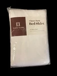 Clara Clark White Solid Bed Skirt 14" Drop Pleated Tailored -n. Fixed Price $10.00.