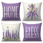 Spring Pillow Covers 18X18 Inch Set Of 4 Lavender Home Sweet Purple Thro.... Fixed Price $15.05.