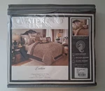 Waterford Linens Callum Spice Tailored Bed Skirt Queen Brown / Tan New. Fixed Price $37.80.