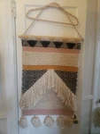 Woven Tapestry Tassled Boho Tribal Wall Hanging Art Decor India. Fixed Price $26.60.