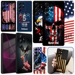 Personalized Star Stripe Banner Phone Case For Samsung S25 S26 A36 A15 Tpu Cover. Fixed Price $12.63.