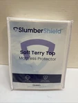 New Slumbershield Luxe Soft Terry Cloth Top Mattress Fluid Proof Protector Queen. Fixed Price $32.99.