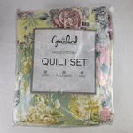 Greenland Home Fashions Emma King Quilt Set 3PC Floral Patchwork 105X95. Fixed Price $147.01.