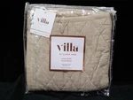 Villa Lana Quilt Euro Sham, Individual 26" Square 100% Cotton - Beige. Fixed Price $25.99.